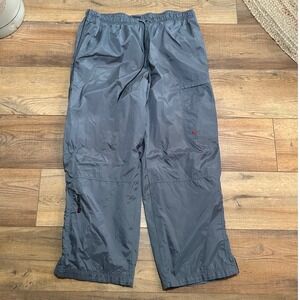 Y2K Nike Men's Gray Nylon Track Pants Joggers Athletic Casual Size 3XL XXXL